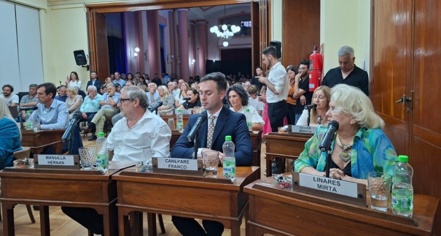 Franco Canepare es el Presidente del Honorable Concejo Deliberante